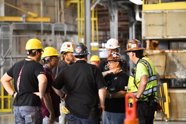 NASA image: Engine Section for NASA’s SLS Rocket Prepared for Joining to Rest of Stage